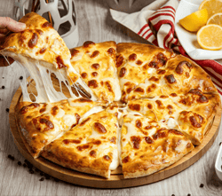 double cheese pizzza